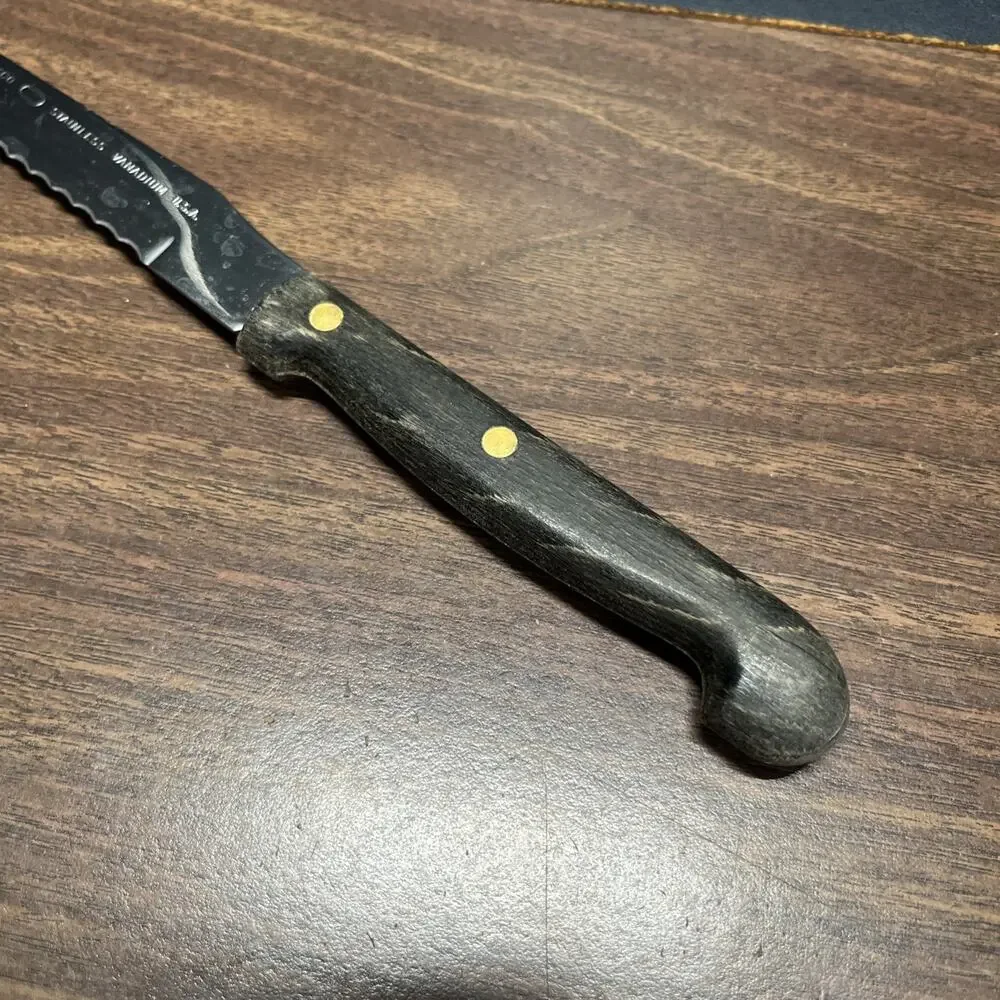 Vintage EKCO Stainless Vanadium Carving Knife 13” U.S.A. 7.25” Cutting Edge. 3C